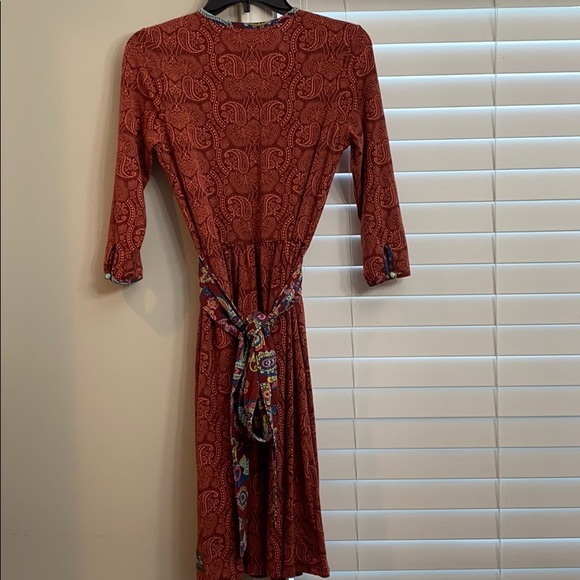 Matilda Jane Arianna Brick Red Orange Dress - Picture 7 of 10